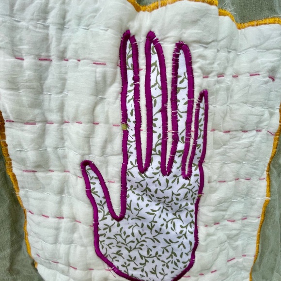 Green Jacket with Hand Patch Applique - Picture 3 of 8